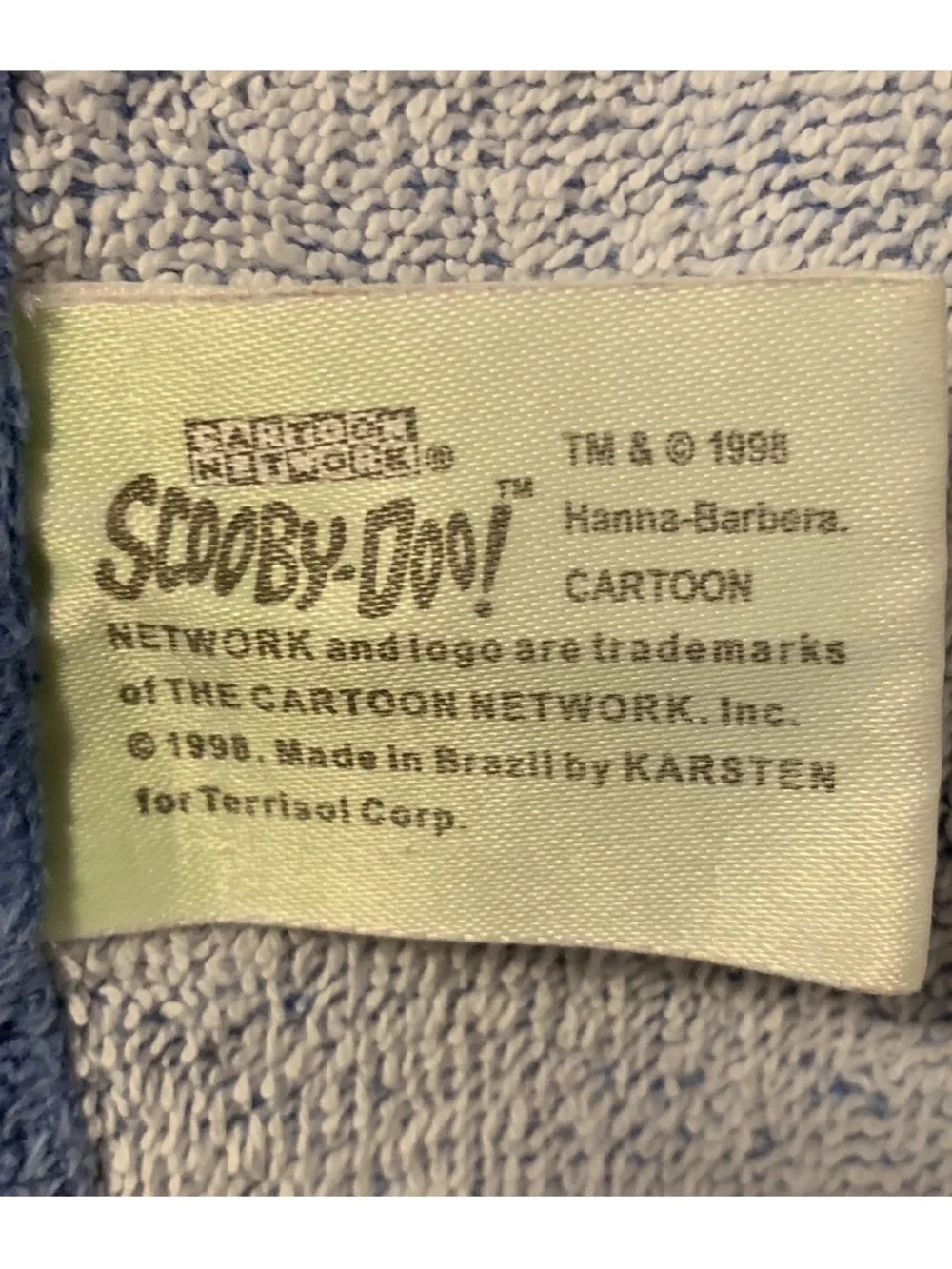 Vintage Scooby Doo & Shaggy beach towel all over print 1998 Cartoon Network